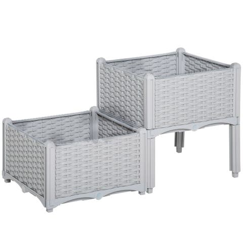 Raised with Legs, Raised Bed to Grow Flowers, Herbs & Vegetables Garden Bed