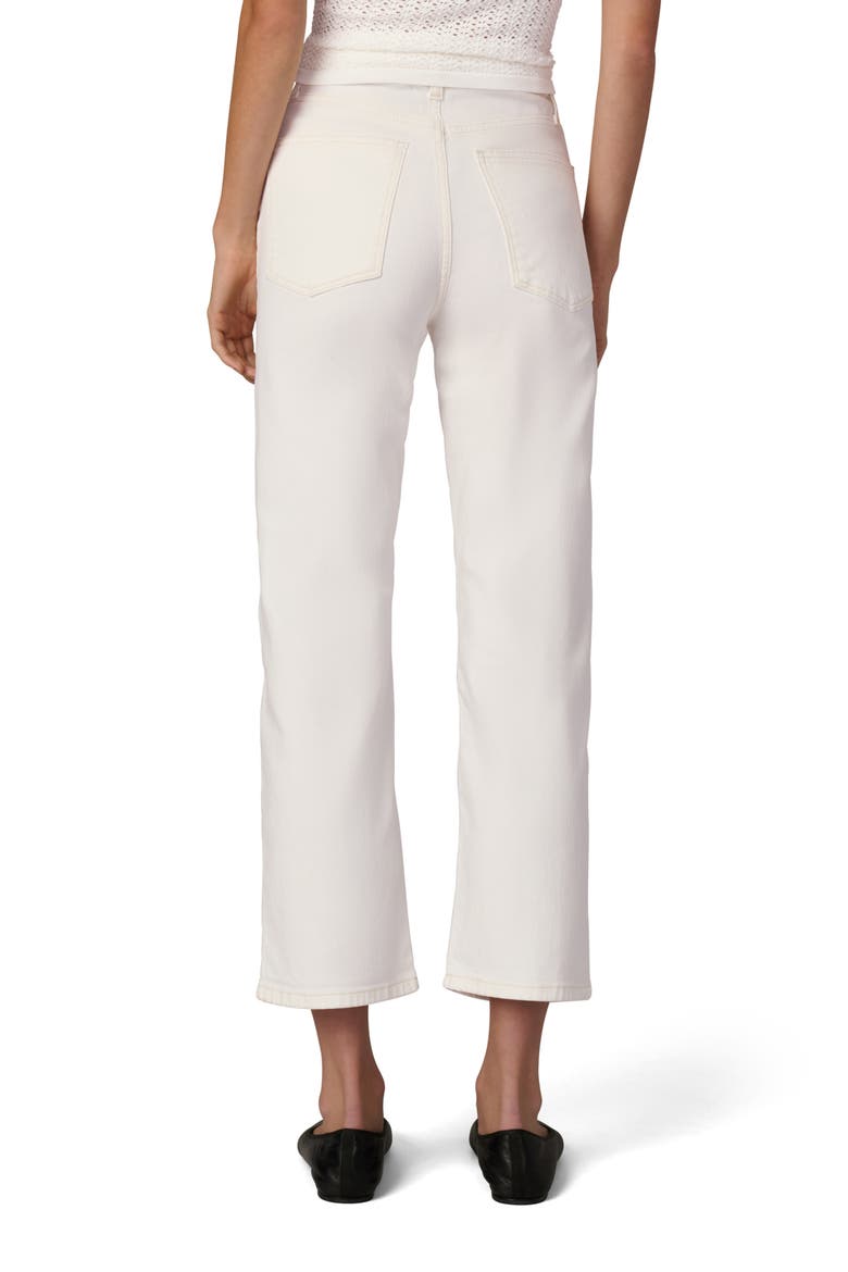 The Margot High Waist Crop Relaxed Straight Leg Jeans, Alternate, color, MILK