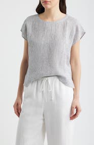 Eileen Fisher Organic Linen Square Top