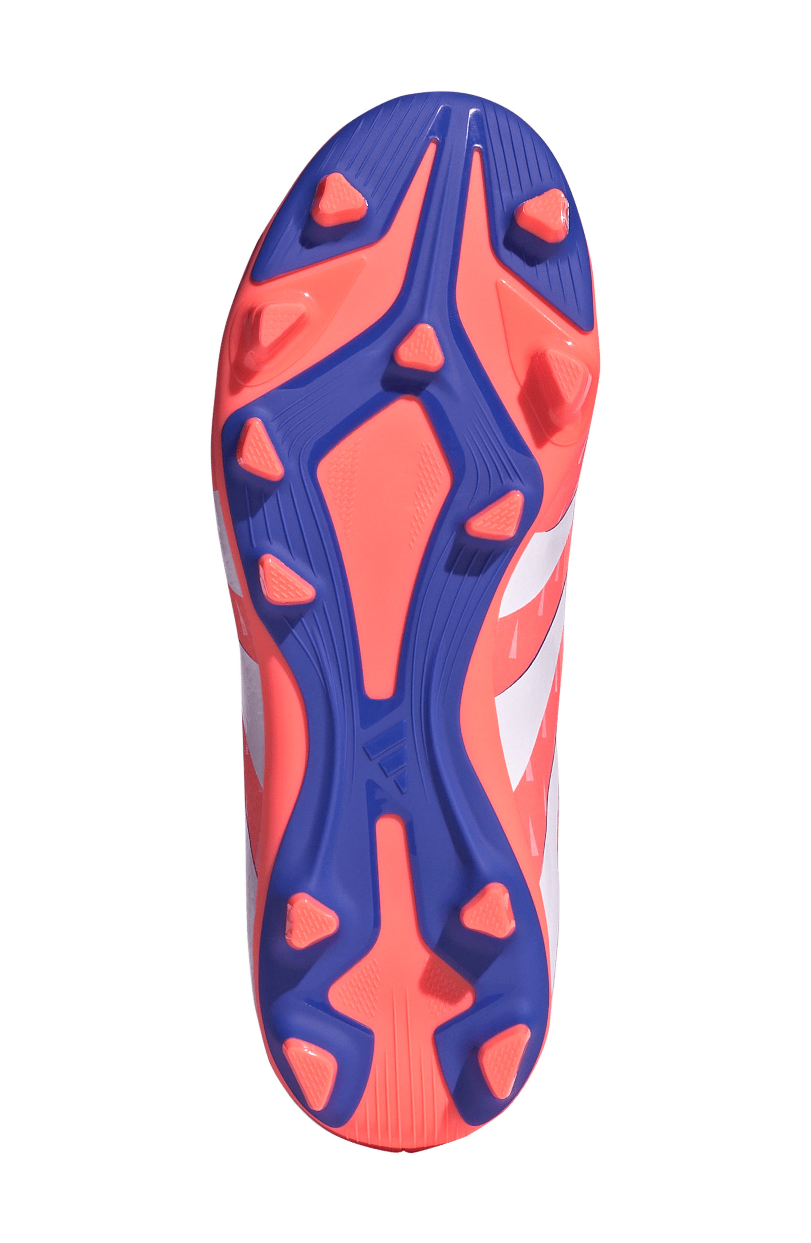 adidas Kids' Predator Club Firm/Multiground Soccer Cleat, Alternate, color, Coral/ White/ Orange
