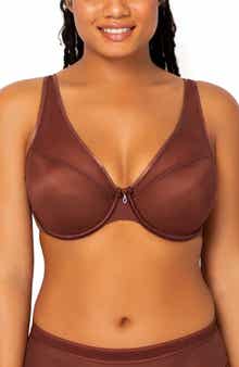Sheer Mesh Plunge T-Shirt Bra