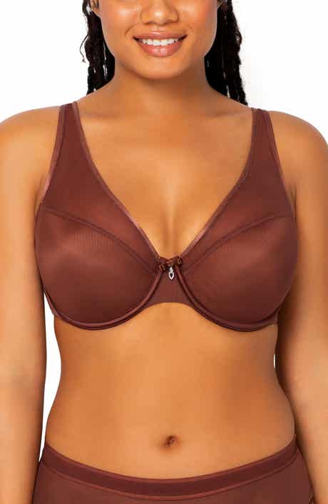 Sheer Mesh Plunge T-Shirt Bra