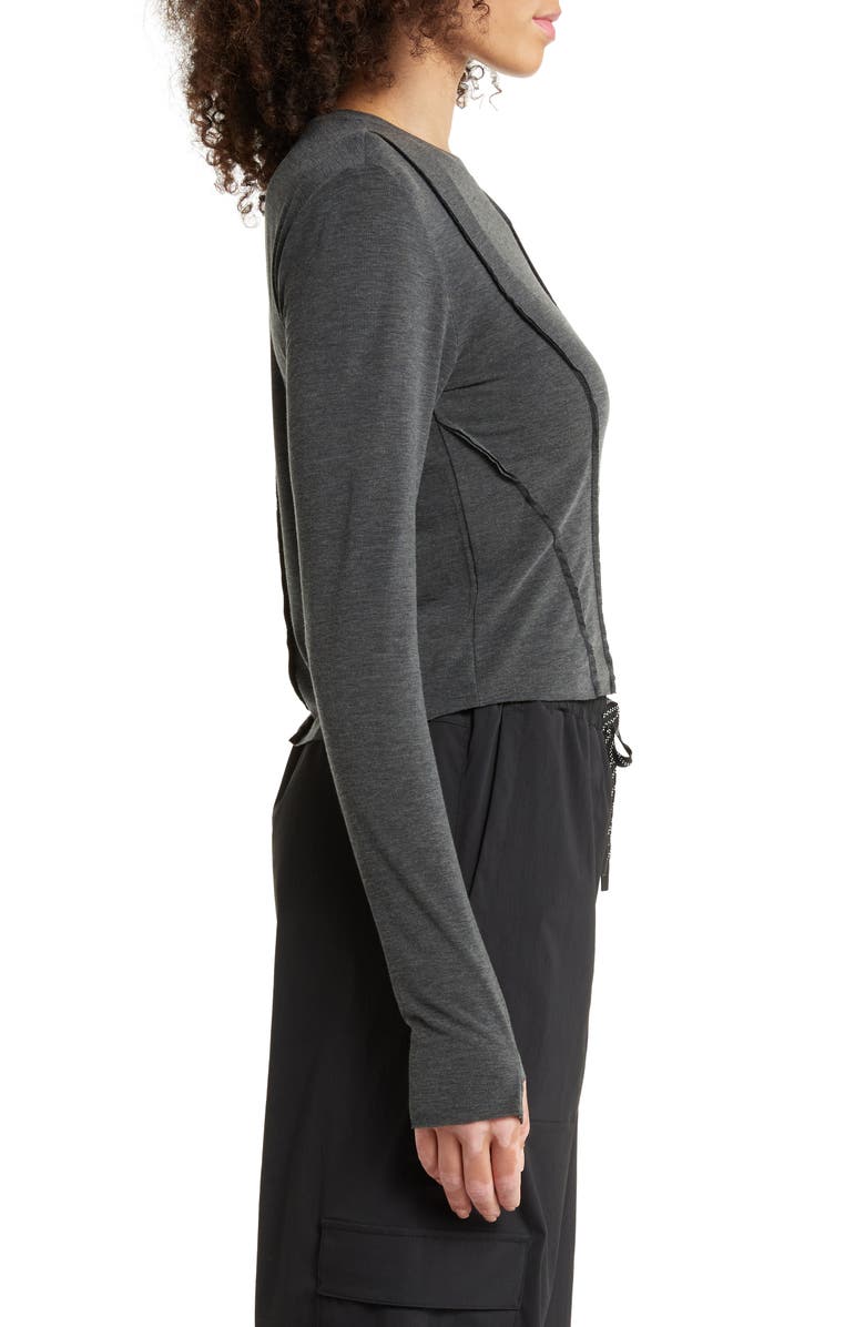 Zella Streamline Reverse Seamed Top, Alternate, color,