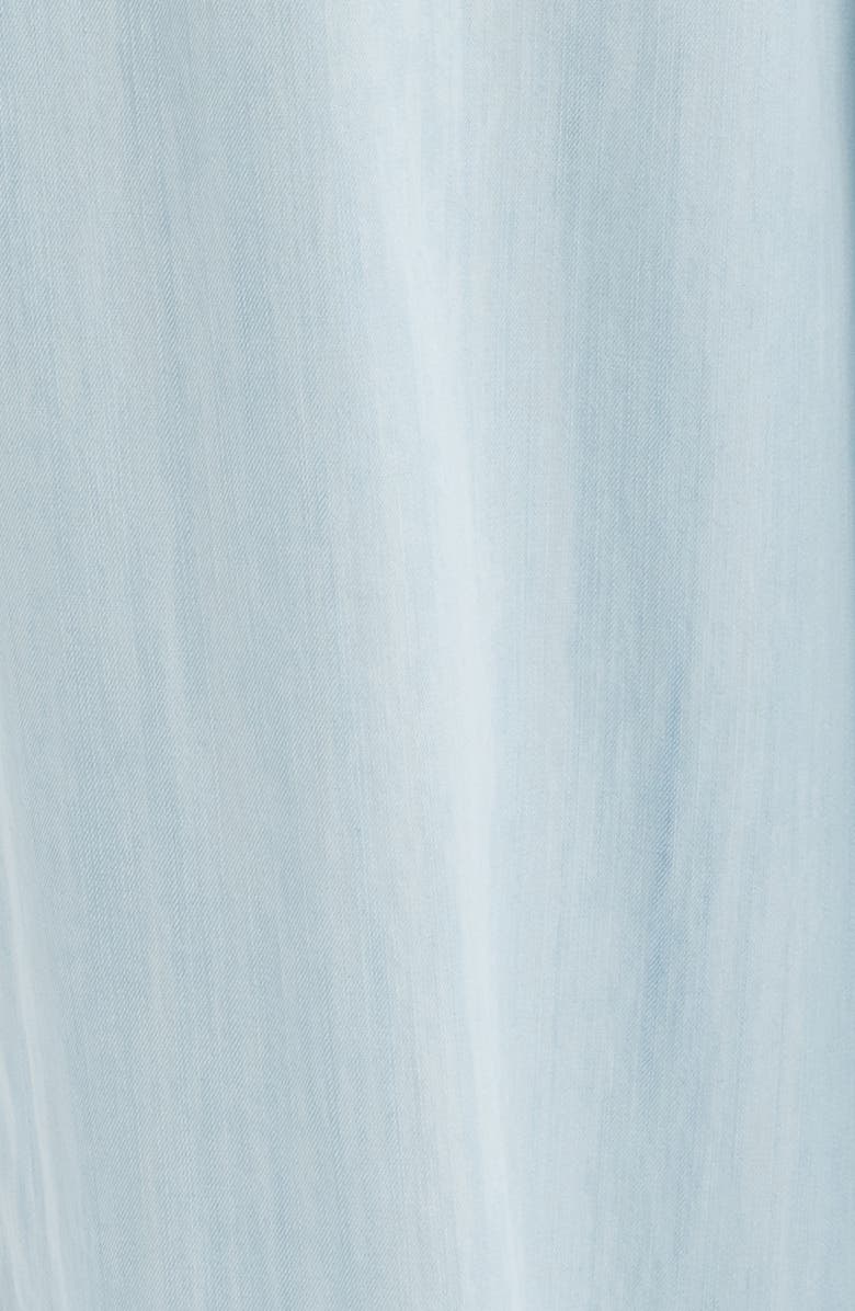 beachlunchlounge Andi Chambray Drawstring Joggers, Alternate, color, Bleach Wash