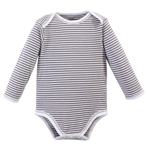 Touched By Nature 5pk Long Sleeve Organic Bodysuits In Multi
