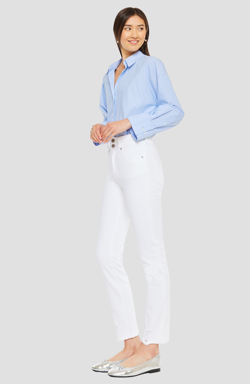 Kancan Cadence Ultra High Rise Slim Straight Leg Jeans In Blue