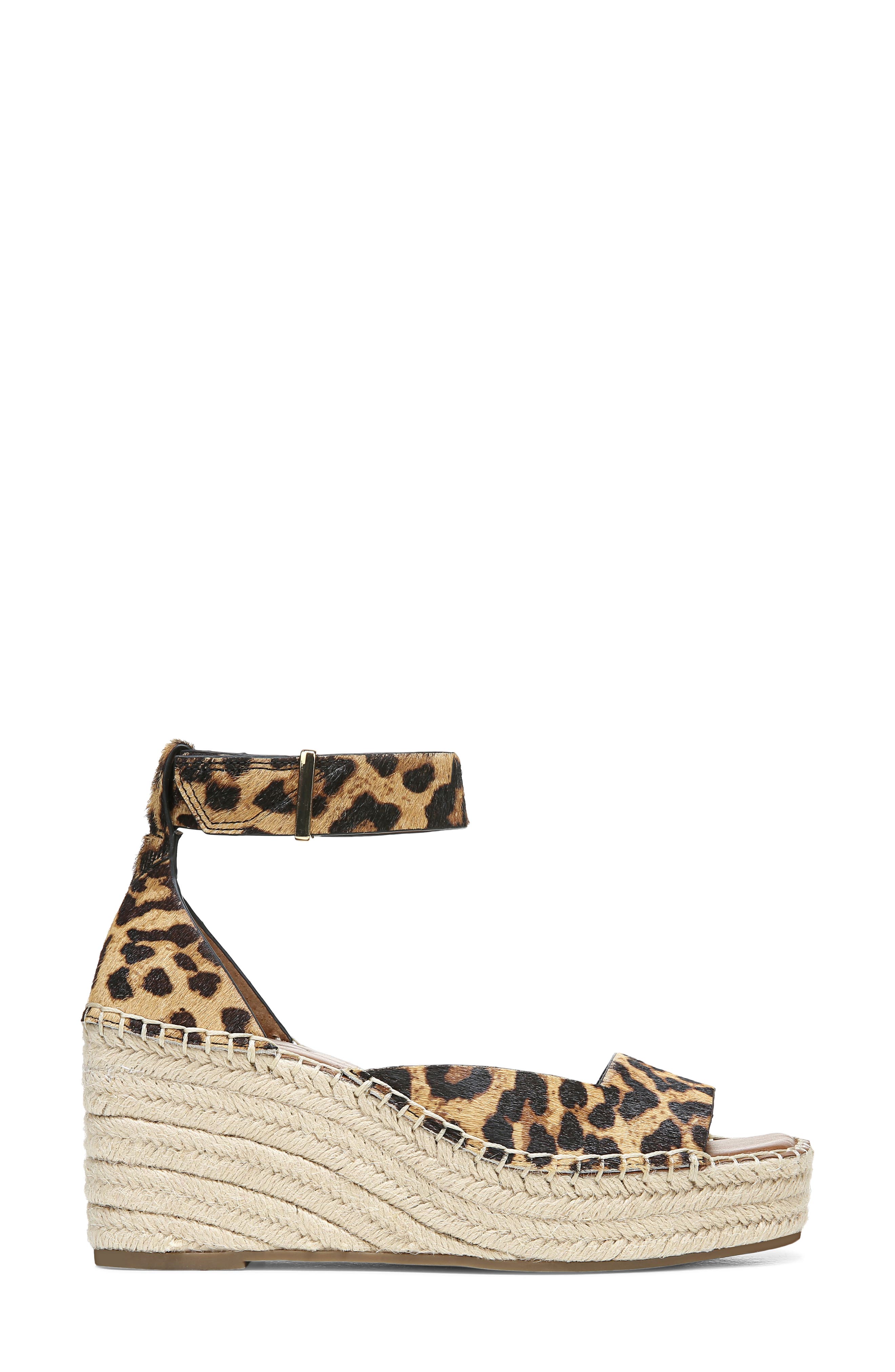 Camera Espadrille Wedge Sandal, Alternate, color, CAMEL CALF HAIR