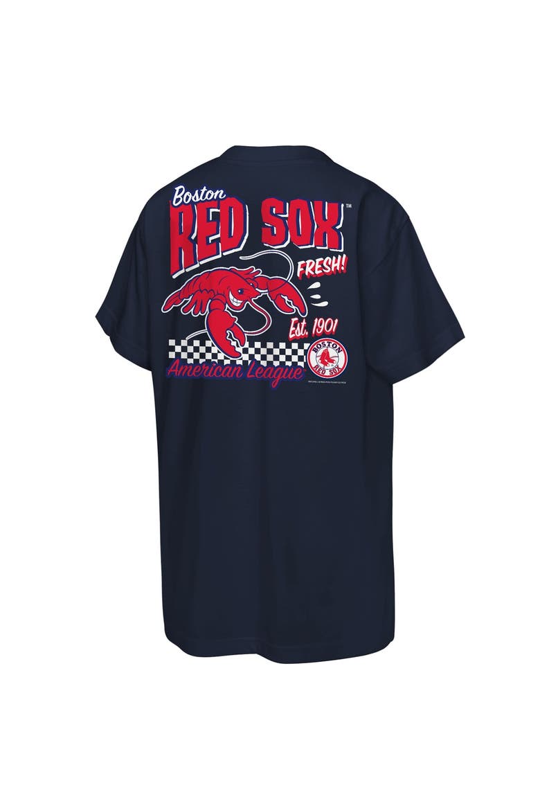 Youth Mitchell & Ness  Navy Boston Red Sox Cooperstown Concession T-Shirt, Alternate, color, Navy