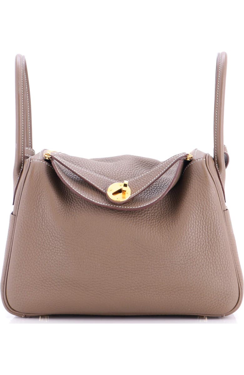 Pre-Owned Hermes Lindy Bag Clemence 26, Main, color, Etoupe