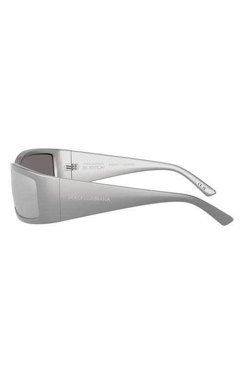 Dolce & Gabbana Dolce&gabbana 61mm Polarized Rectangular Sunglasses In Neutral