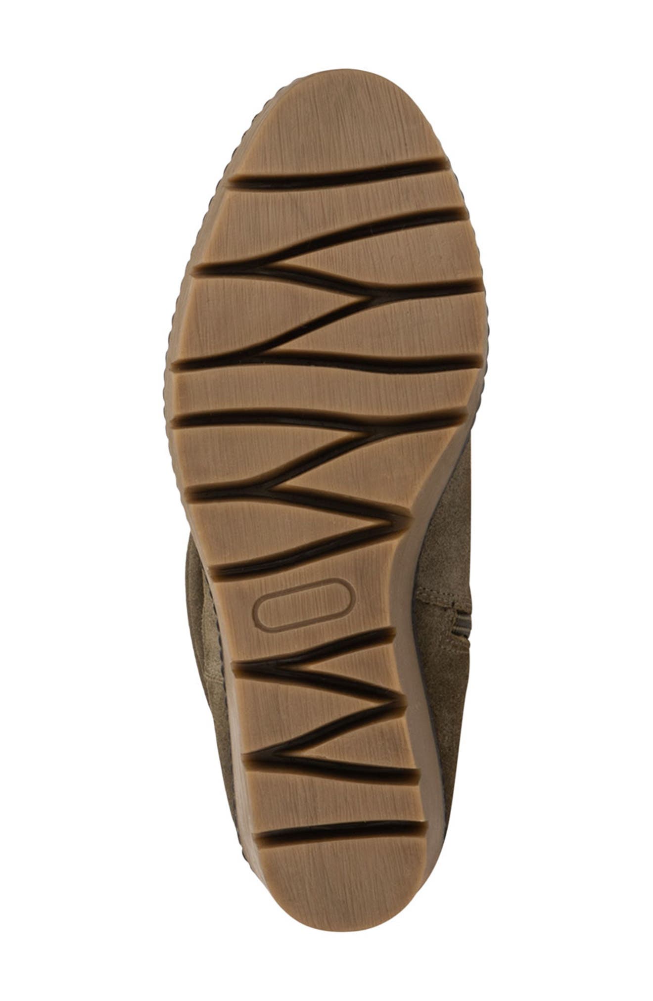 VINTAGE FOUNDRY Arabella Faux Fur Trimmed Wedge Boot, Alternate, color, Olive