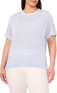 Halogen® Short Sleeve Sweater