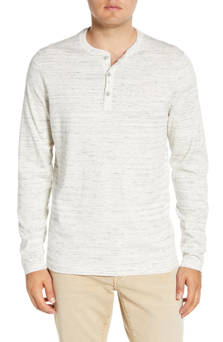 NORDSTROM MEN'S SHOP Long Sleeve Slub Henley, Main, color, 
