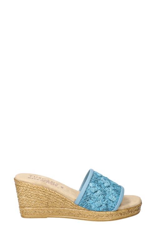 EASY STREET EASY STREET RICCI ESPADRILLE PLATFORM WEDGE SLIDE SANDAL