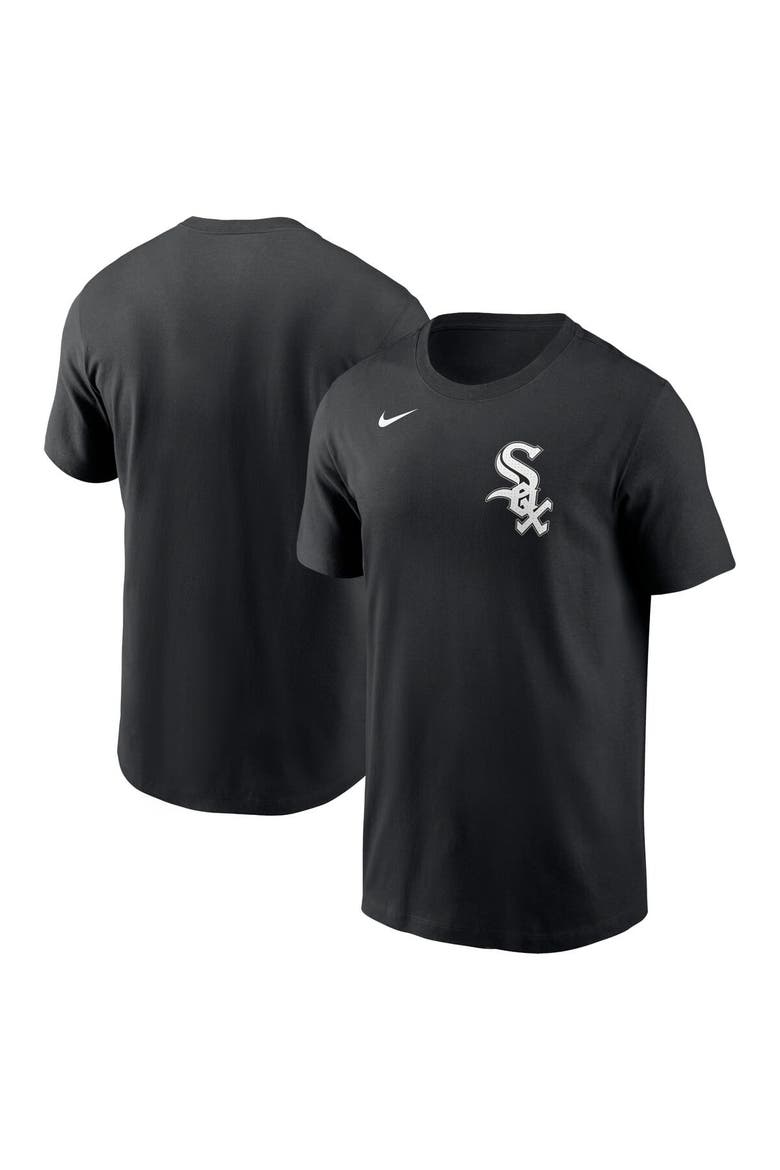 Men's Nike Black Chicago White Sox Fuse Wordmark T-Shirt, Main, color, Black
