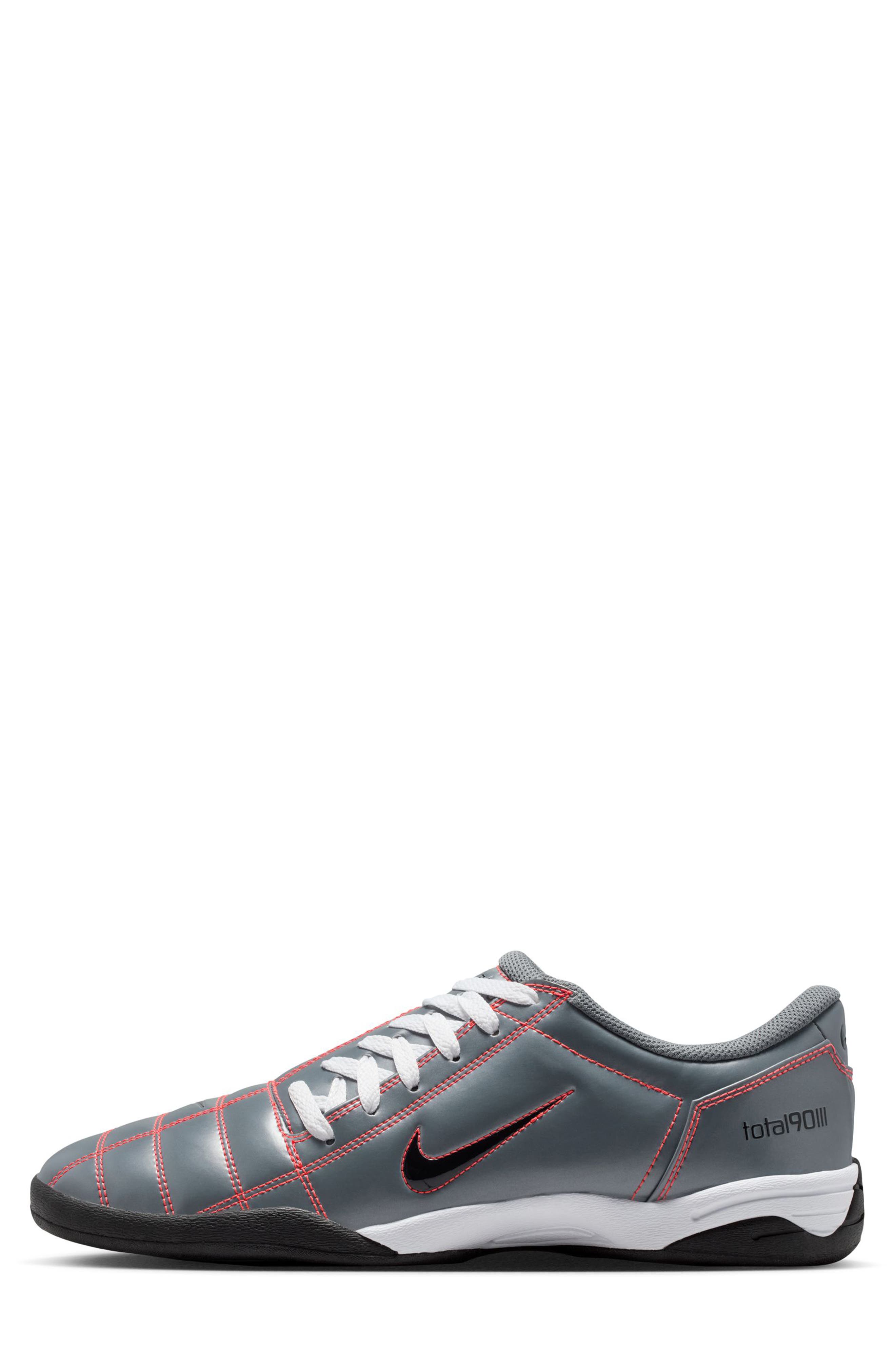 Nike Total 90 Soccer Sneaker, Alternate, color, Smoke Grey/ Black/ Crimson