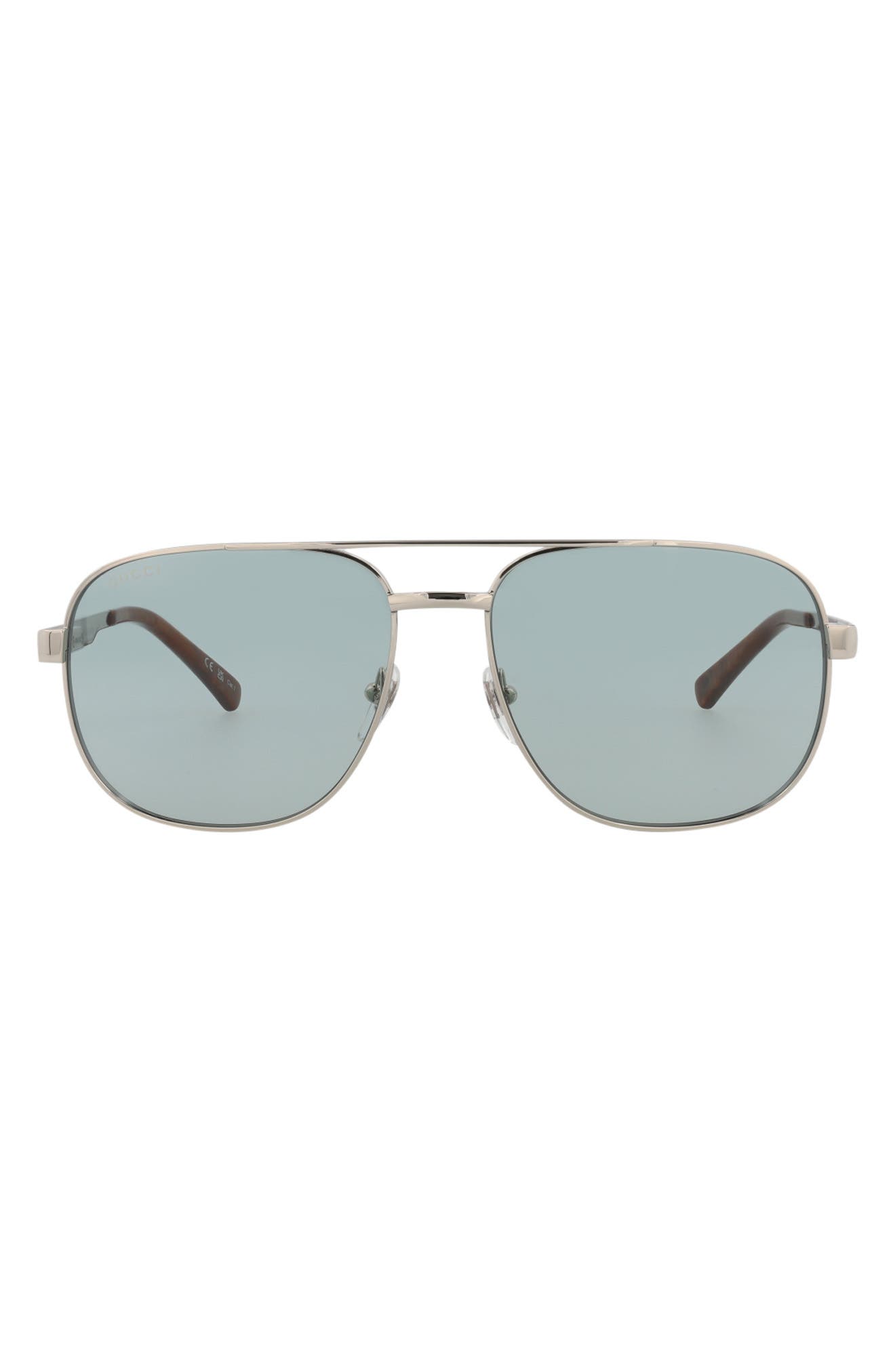 Gucci 60mm Pilot Sunglasses
