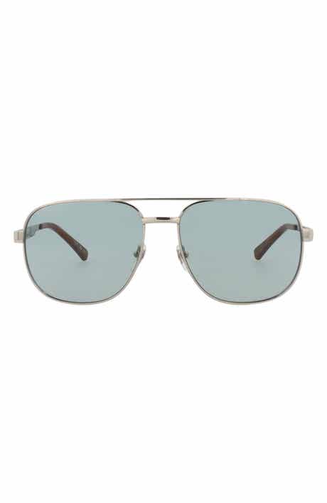 Gucci 60mm Pilot Sunglasses