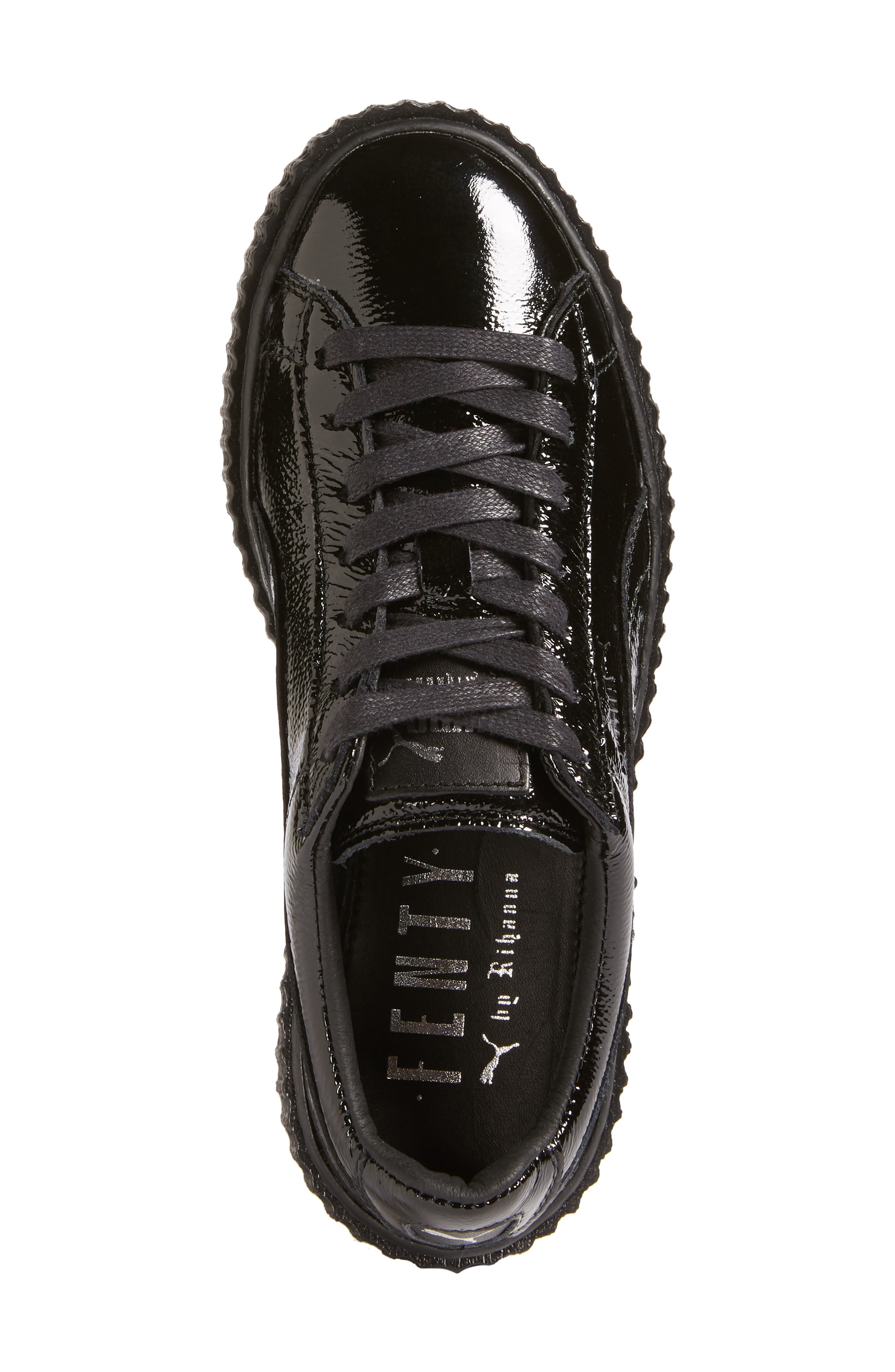 FENTY PUMA by Rihanna Creeper Sneaker, Alternate, color, BLACK PATENT LEATHER