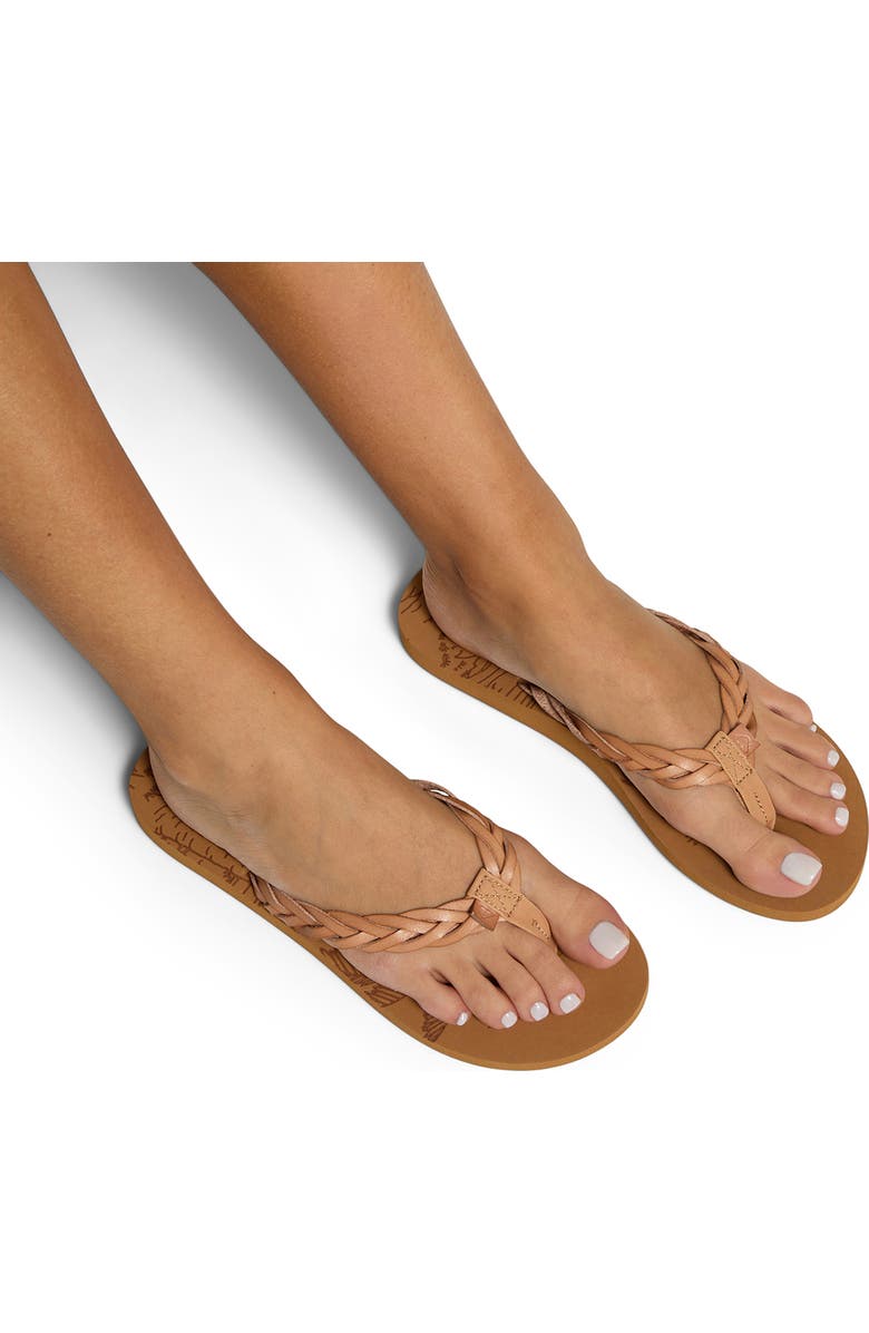 Roxy Feel Breezie Flip Flop, Alternate, color, Open Tan