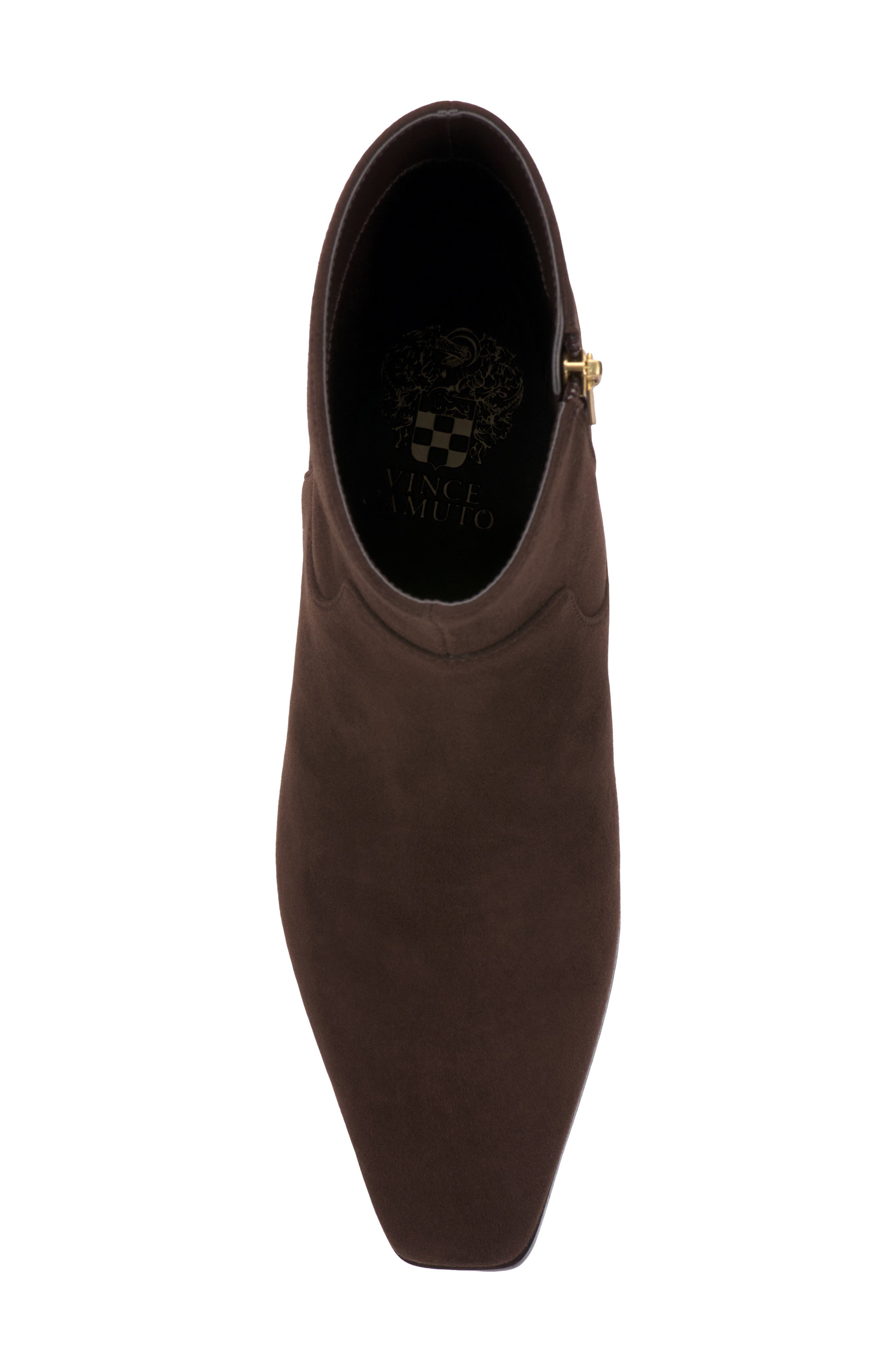 Pertula Leather Bootie, Alternate, color, BROWNIE