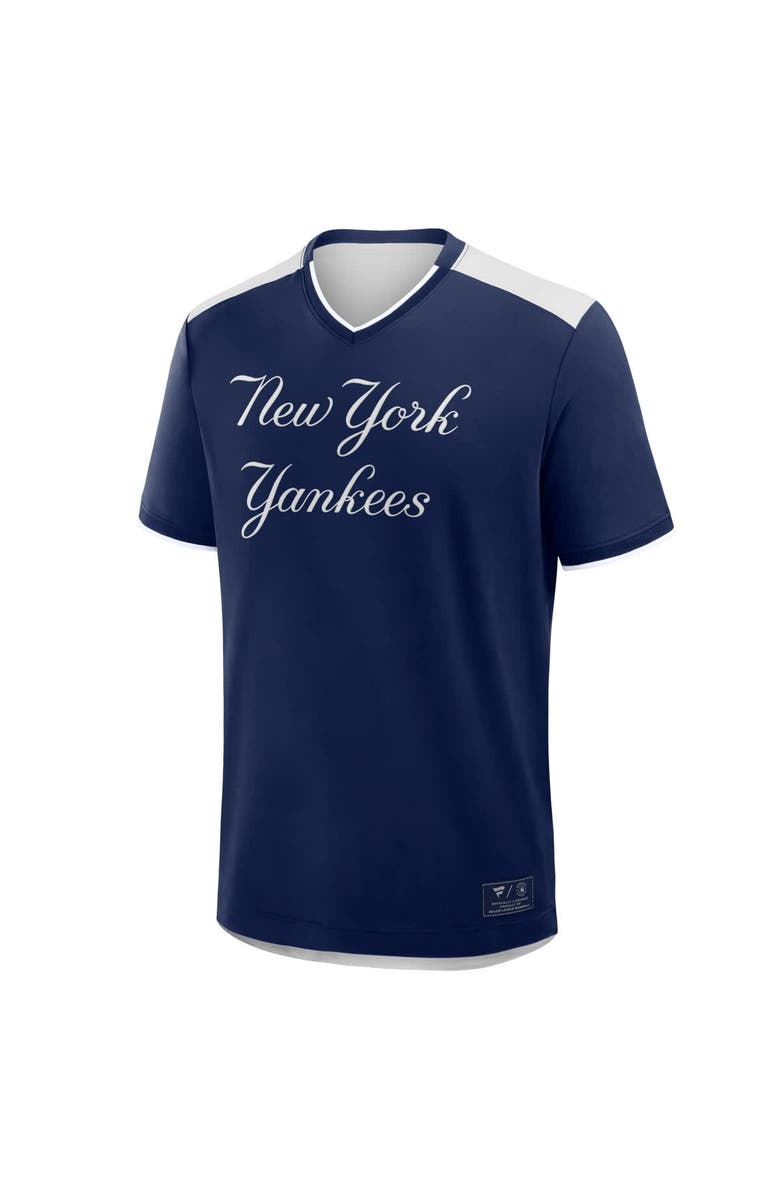 FANATICS Men's Fanatics Navy New York Yankees Walk Off V-Neck T-Shirt, Alternate, color, Navy