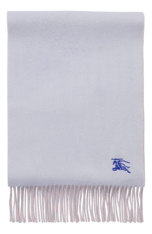 Burberry Embroidered Ekd Reversible Cashmere Scarf In Multi