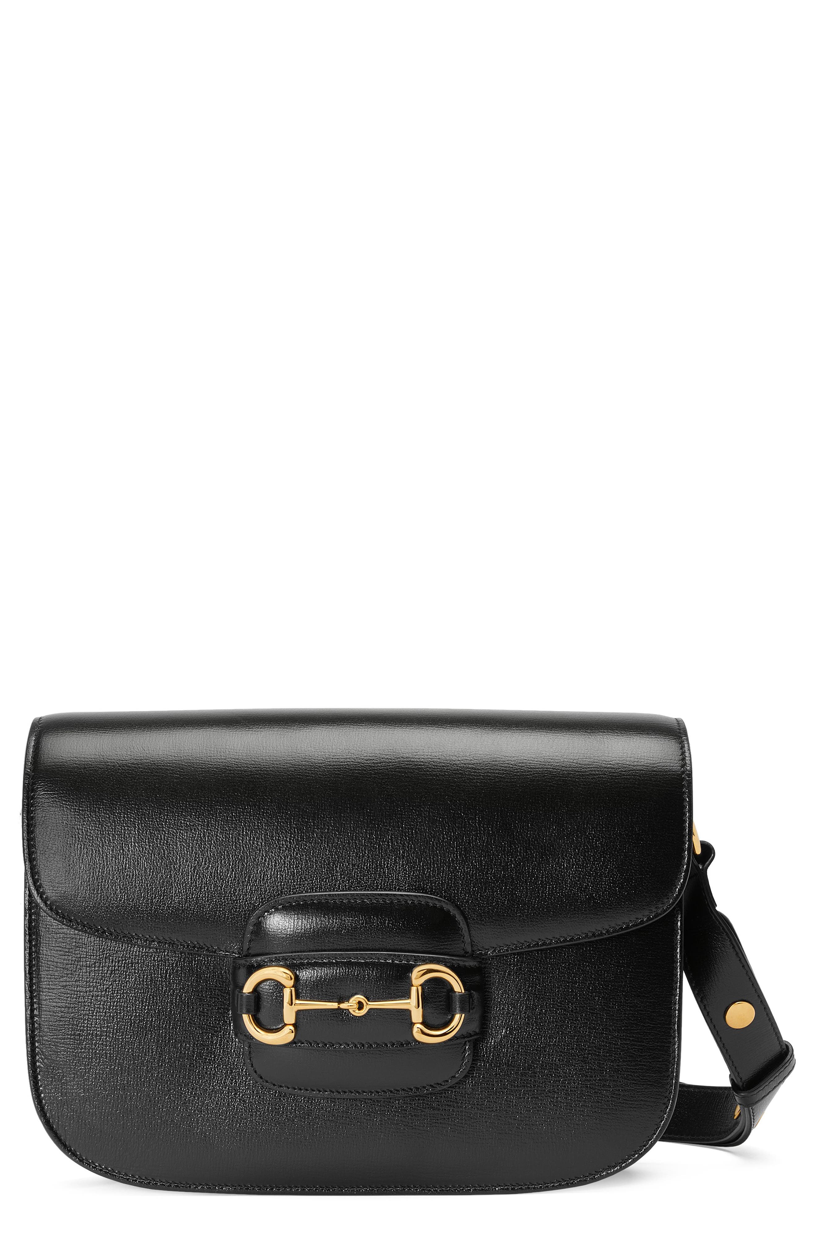 Gucci Small 1955 Horsebit Leather Shoulder Bag, Main, color, 