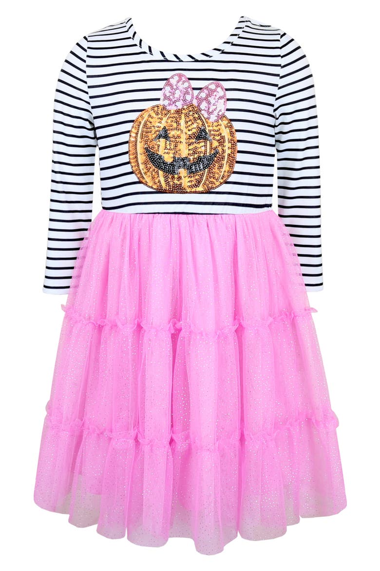 Kids' Sequin Pumpkin Tutu Dress, Main, color, BLUSH/ BLUSH