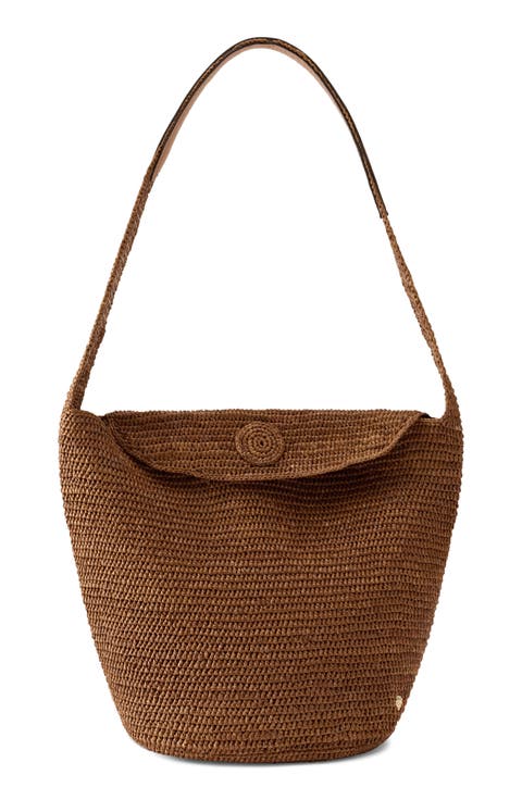 Yala Crochet Raffia Shoulder Bag