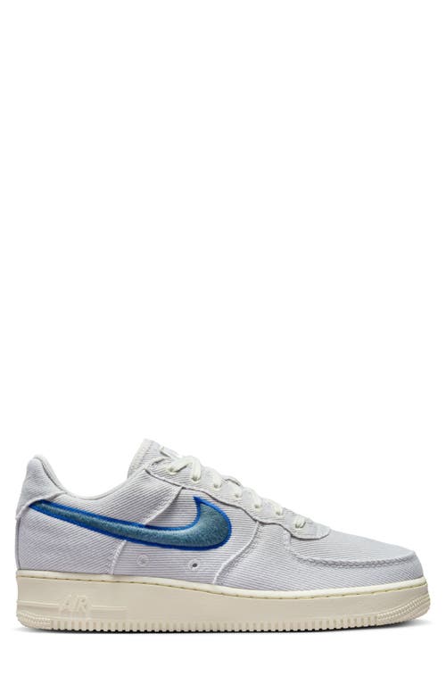 Nike Air Force 1 Low Canvas Basketball Sneaker In Gray