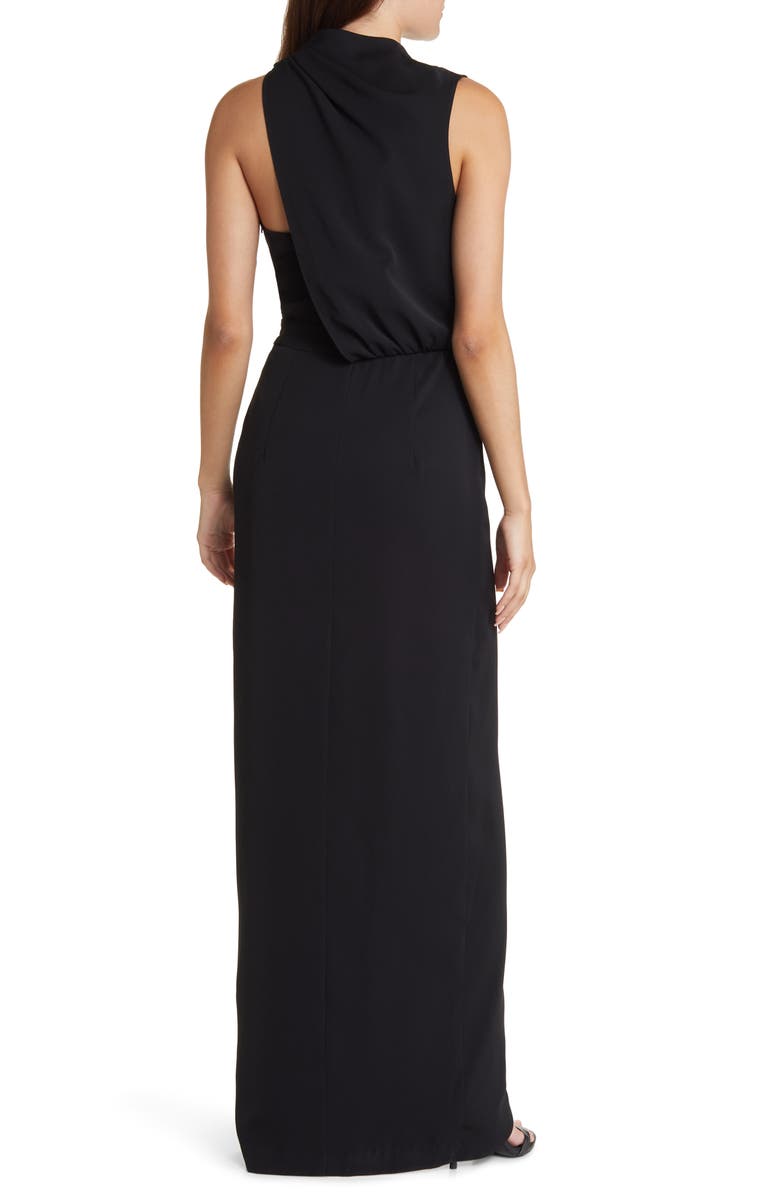 Black Halo Floella Sleeveless Cowl Neck Gown, Alternate, color, 