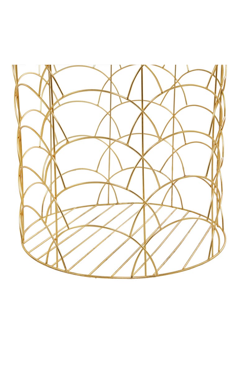 COSMO BY COSMOPOLITAN Goldtone Metal Glam Storage Basket - Set of 3, Alternate, color, Gold