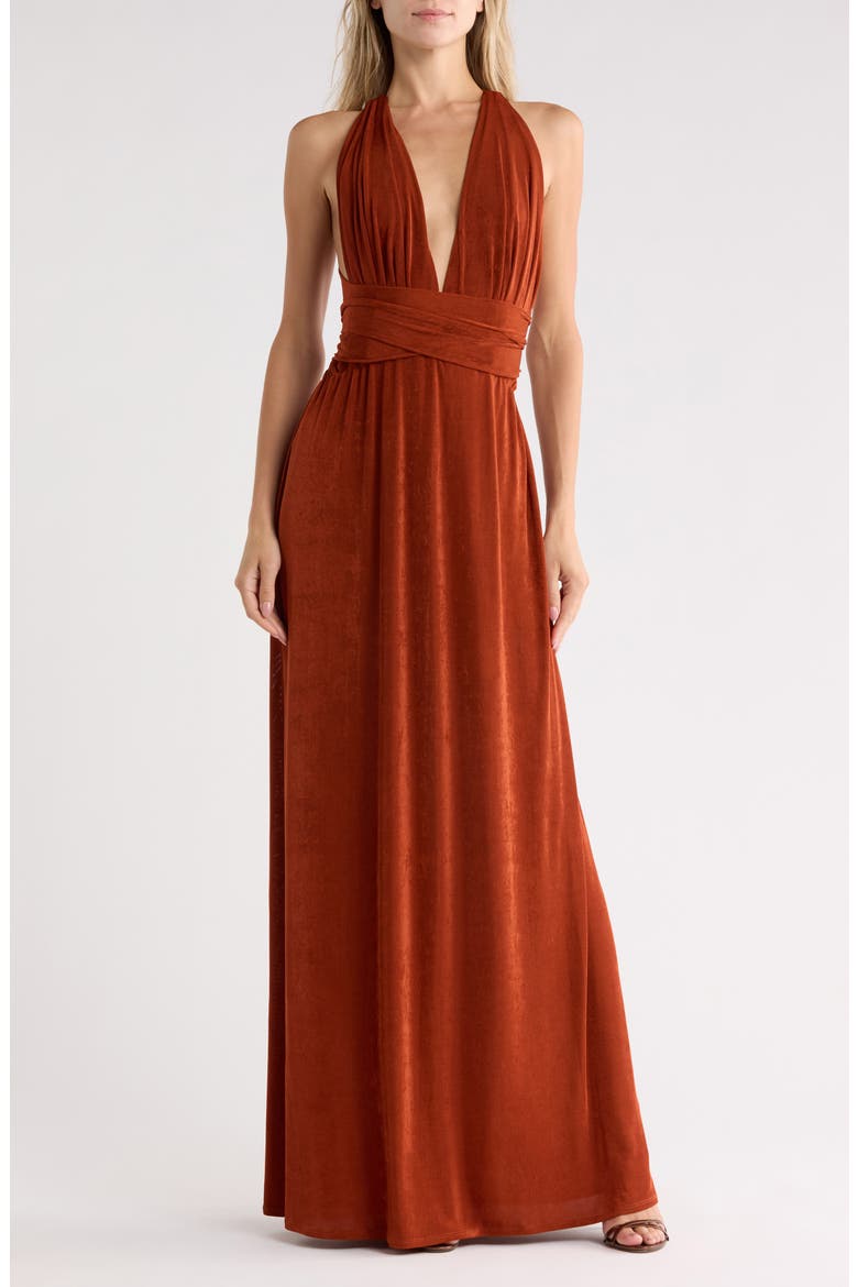 The Hustler Maxi Dress, Main, color, COPPER