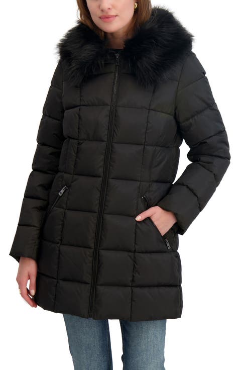 Brie Faux Fur Puffer Coat