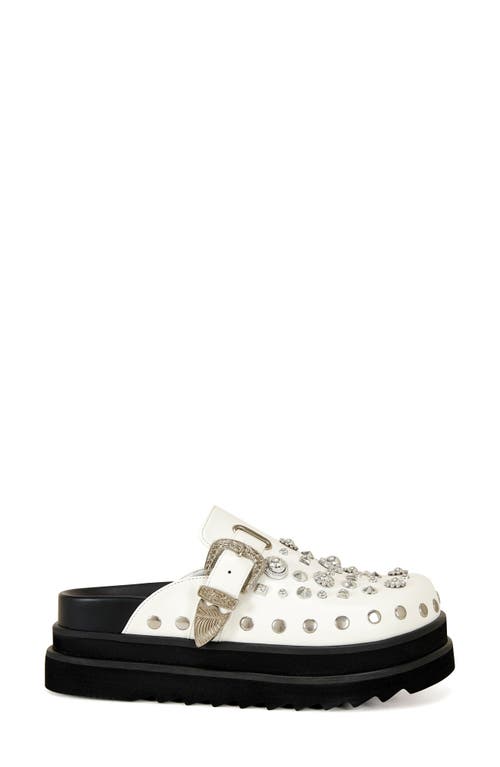 Azalea Wang Swiftly Platform Clog In White