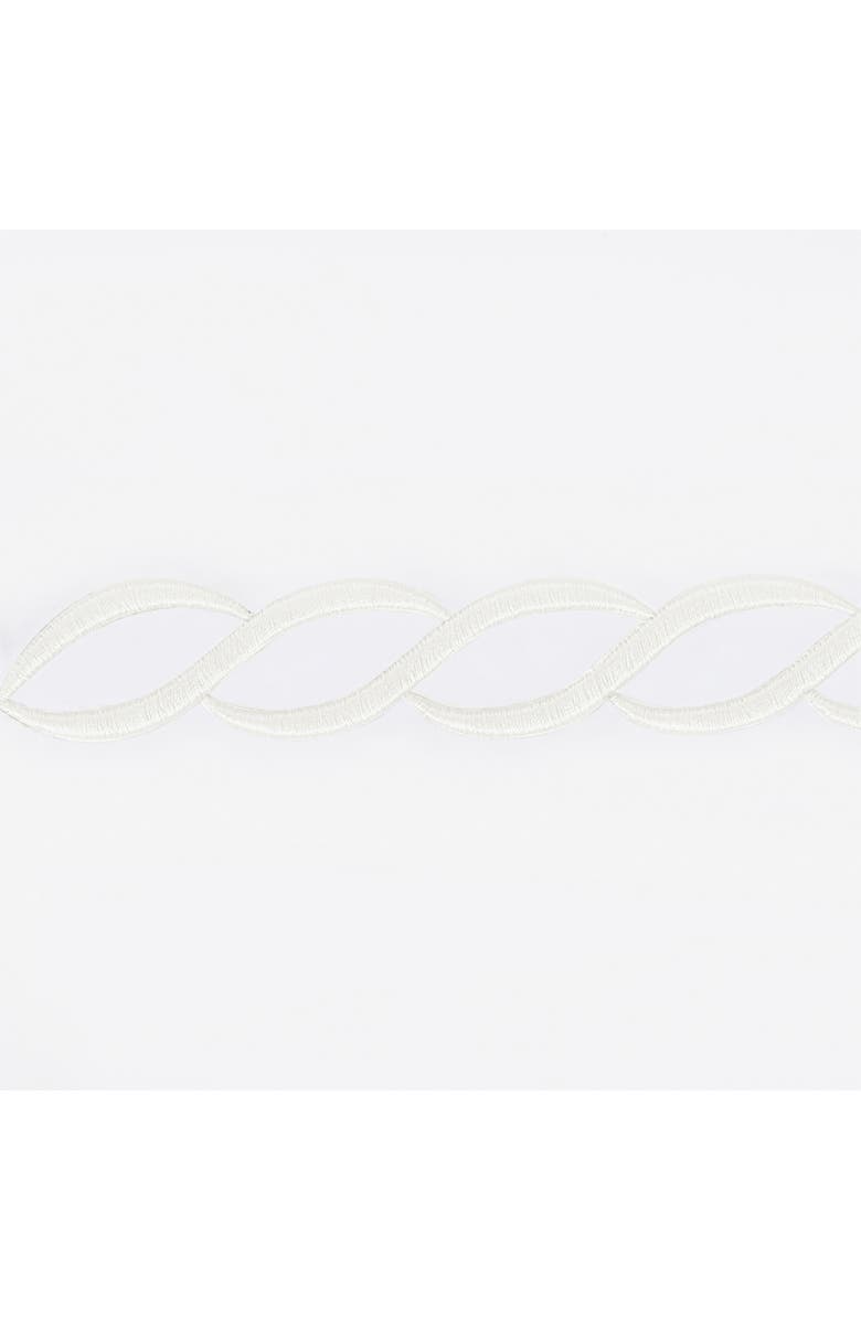 Matouk Classic Chain Bath Mat, Alternate, color, White