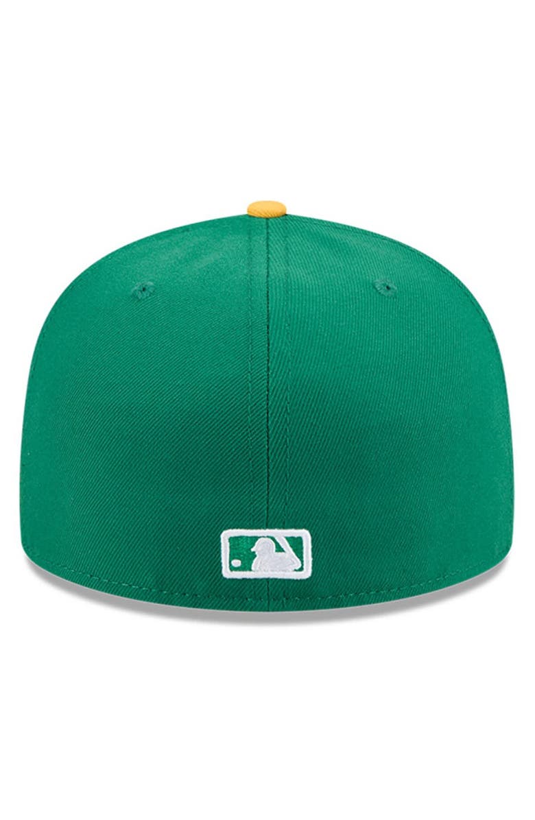 New Era Men's New Era Green Athletics Baseball Hall of Fame 59FIFTY Fitted Hat, Alternate, color, 