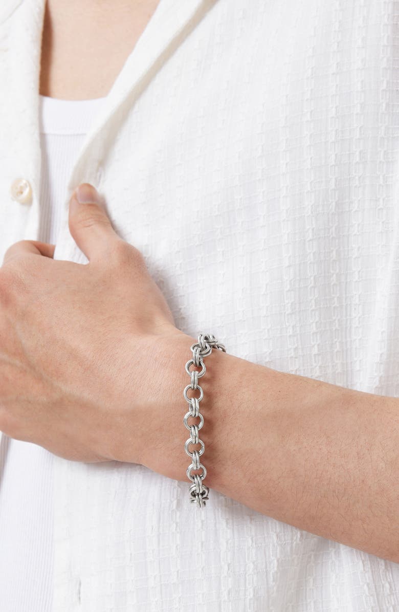 AllSaints Men's Rolo Chain Bracelet, Alternate, color, Warm Silver