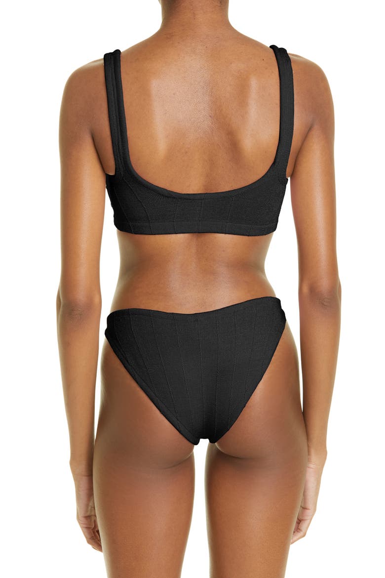 Crinkle 2-Piece Swimsuit, Alternate, color, BLACK