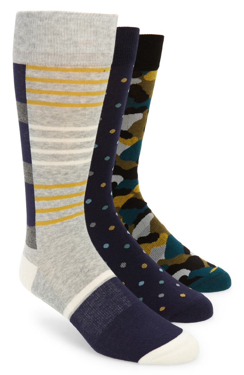 Nordstrom Assorted 3-Pack Dress Socks | Nordstromrack