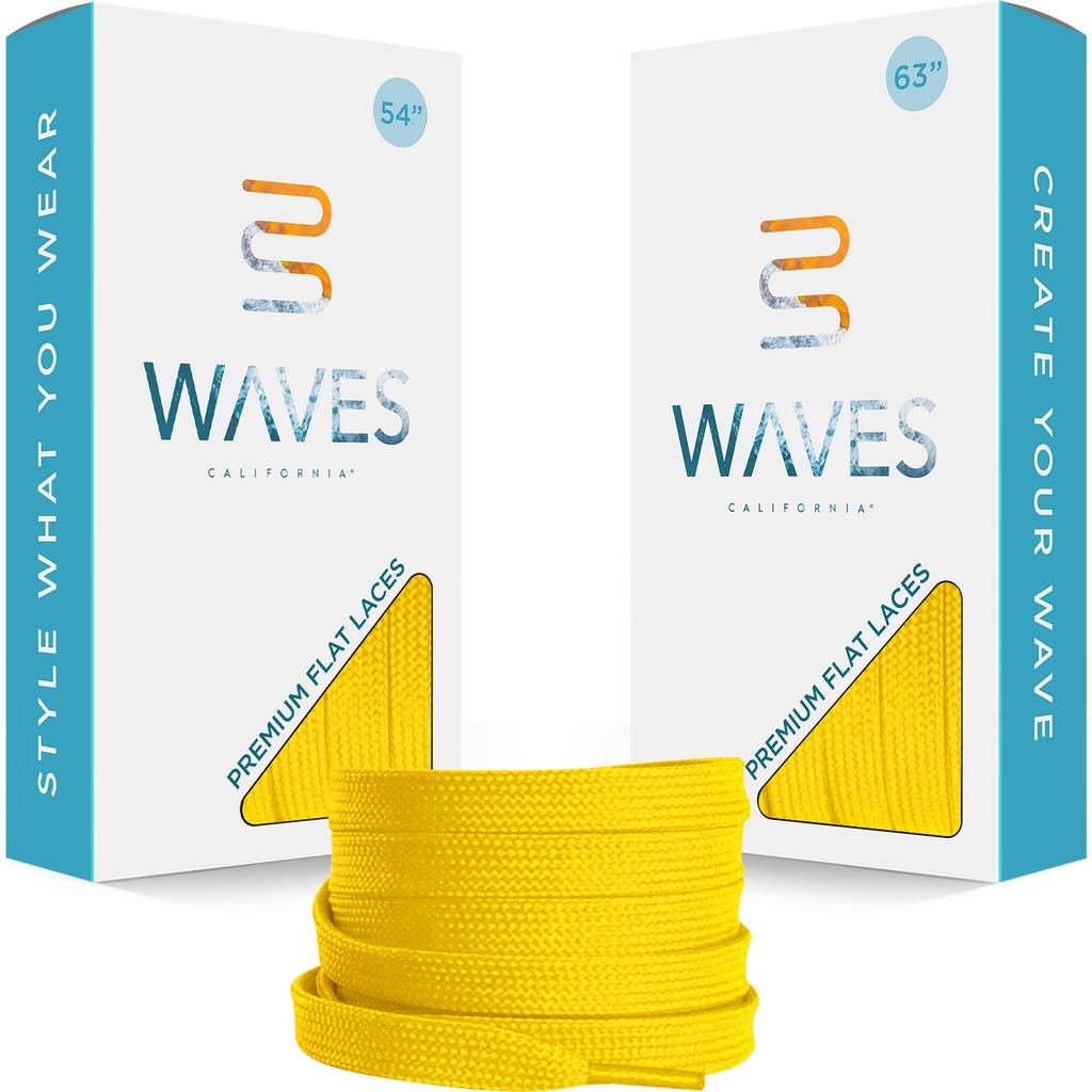 Waves California 54-inch Premium Flat Shoelaces