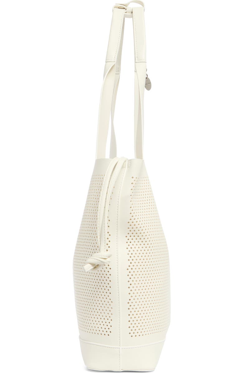 Steve Madden Baxis Perforated Tote Bag, Alternate, color, White