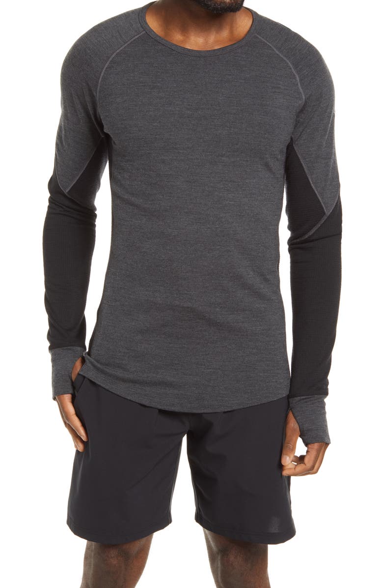 Icebreaker 260 Zone Tech Merino Wool Crewneck Base Layer Top, Main, color,