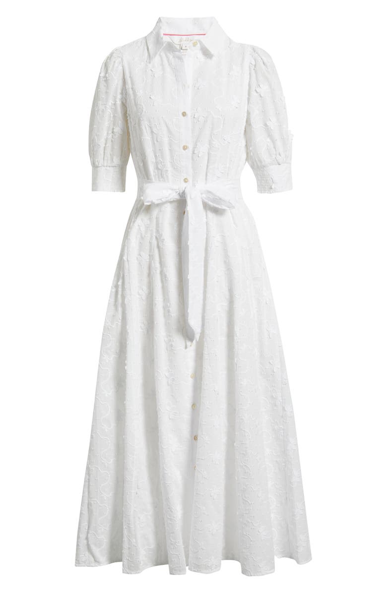 Lilly Pulitzer<sup>®</sup> Larkyn Midi Shirtdress, Main, color, Resort White Monarch