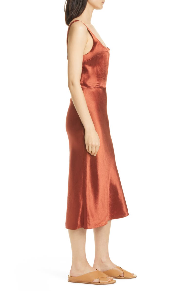 Vince Satin Slipdress, Alternate, color, Sangre