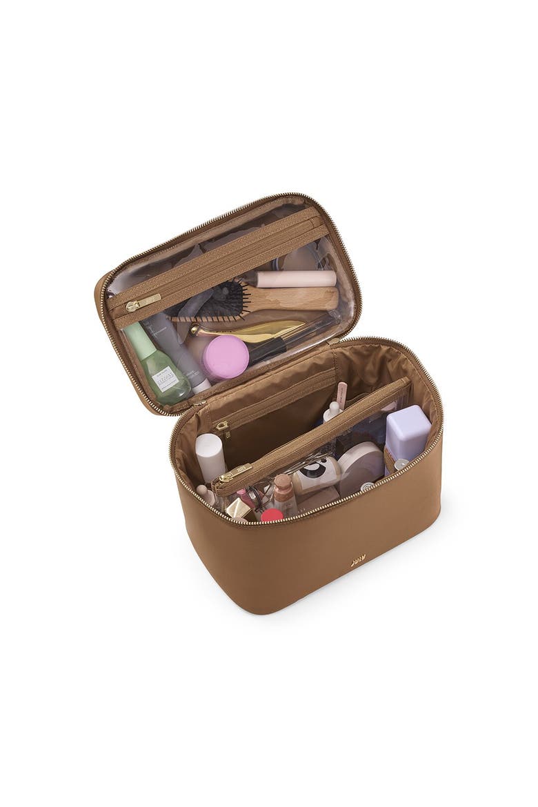 Vanity Cosmetic Case, Alternate, color, Light Brown