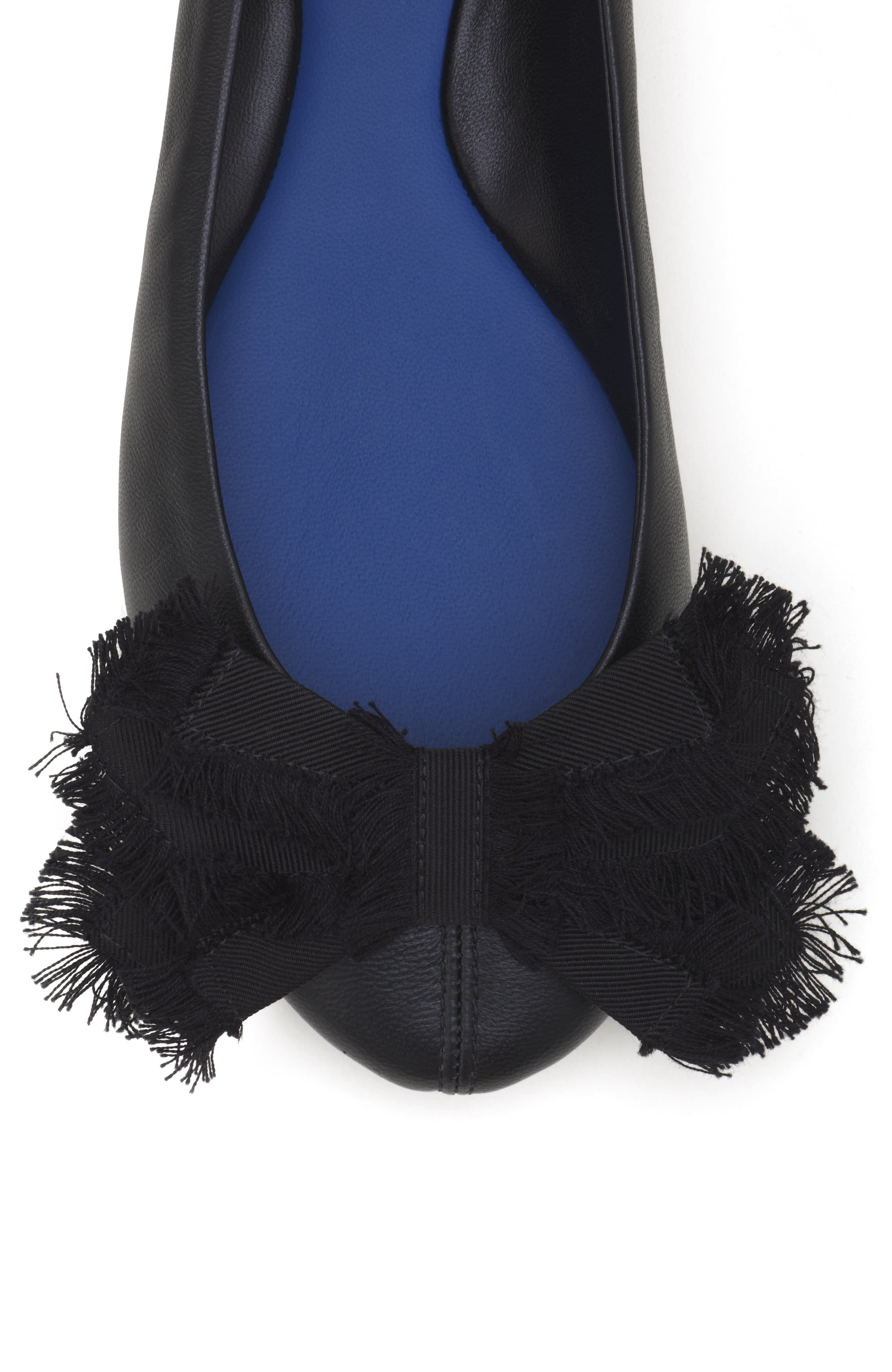 The Bow Ballerina Flat, Alternate, color, Black