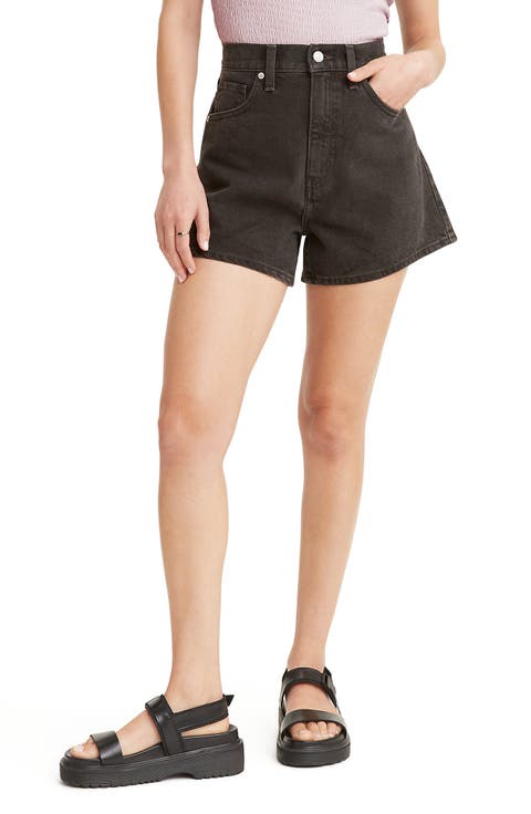 High Waist Denim Mom Shorts (Wonderful)