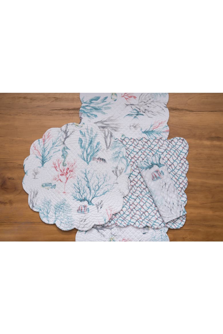 St.Vincent Cloth Napkins Set of 6, Alternate, color, Blue